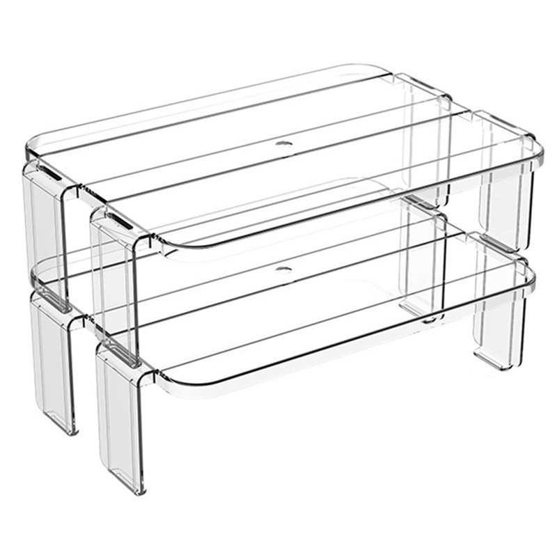 Food Storage Management - ABKY-Stackable Transparent Refrigerator Storage Organizers(2-Pack), Kitchen