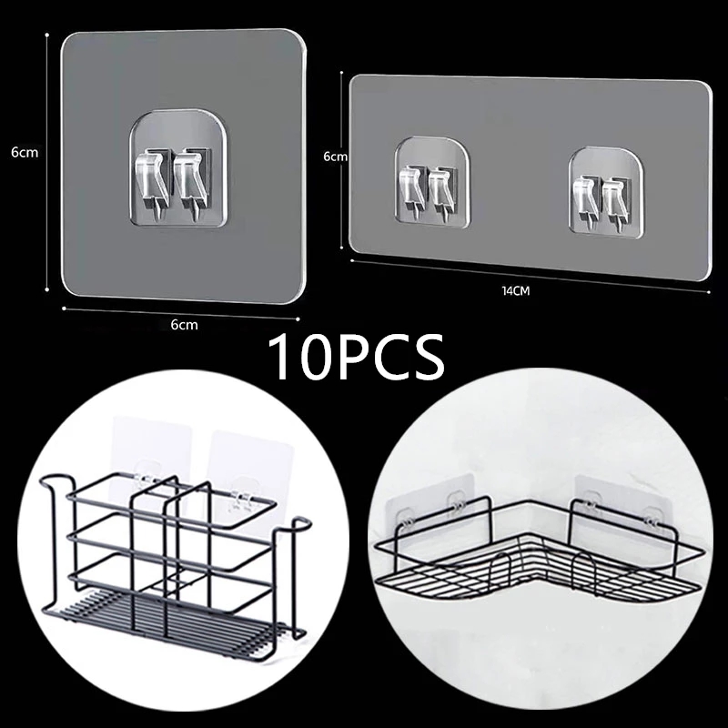 Food Storage Shelving - 10 Chiếc Trong Suốt Treo Kệ