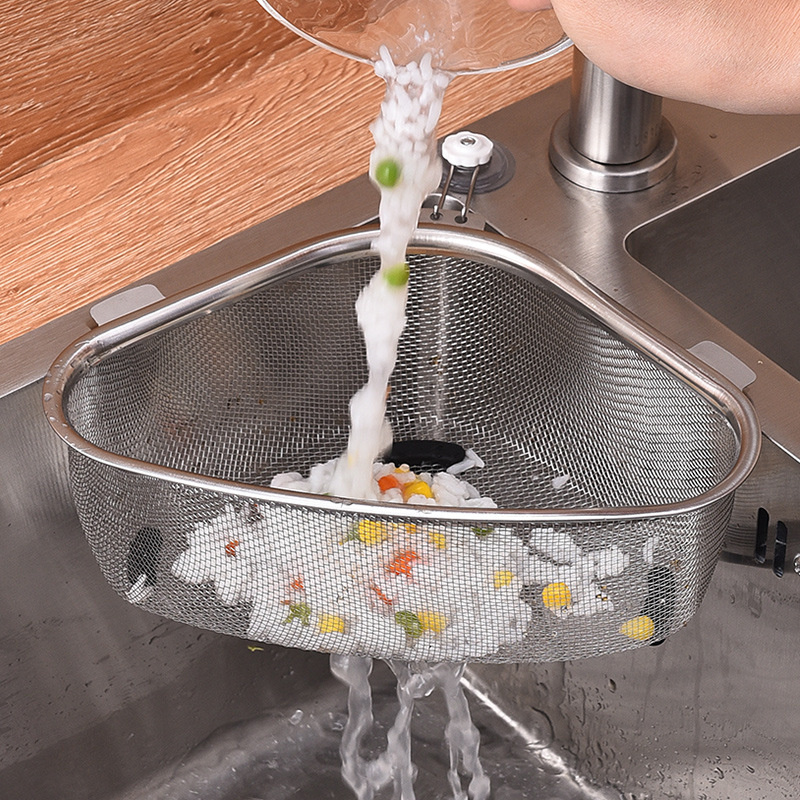 Food Storage Shelving - Stainless Steel Kitchen Sink Drain Basket