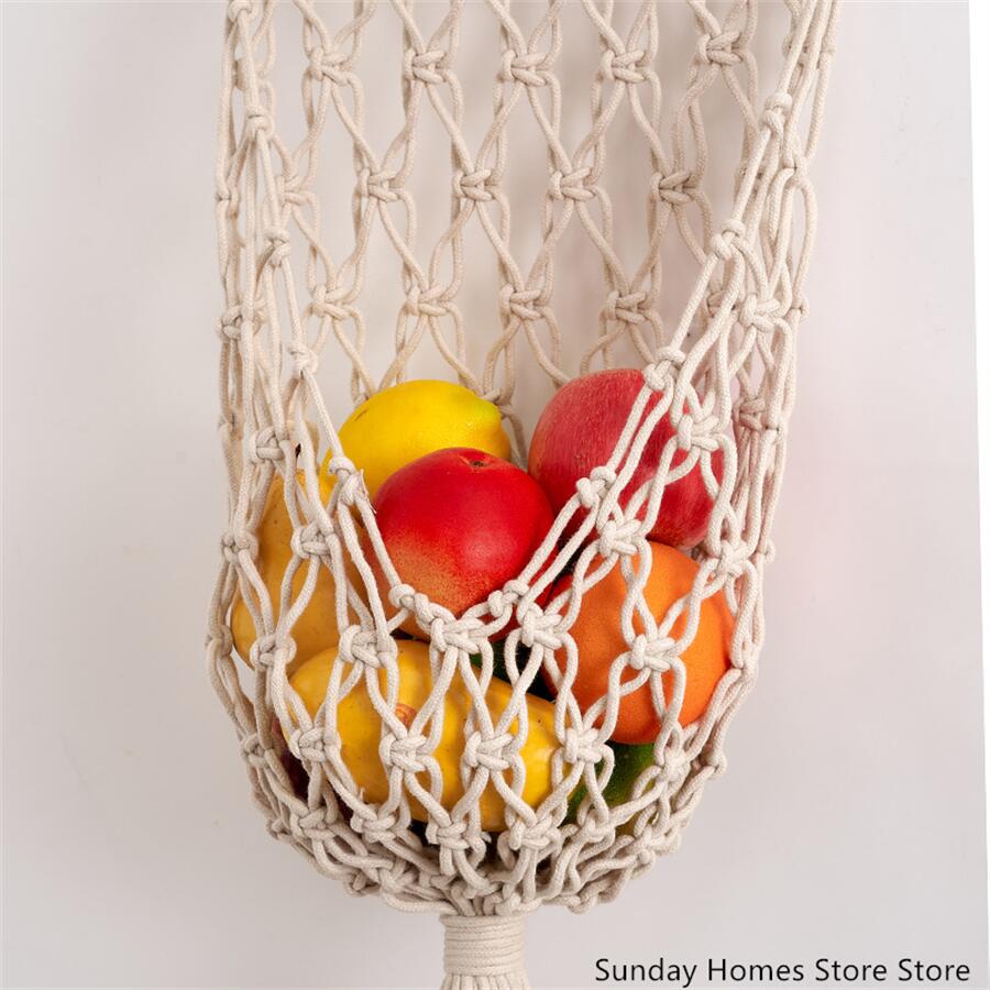 Macrame  Fruit  Storage Basket - đánh giá và giá Food Storage Plant