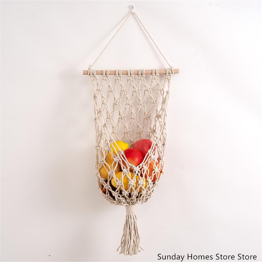 Macrame  Fruit  Storage Basket - đánh giá và giá Food Storage Plant