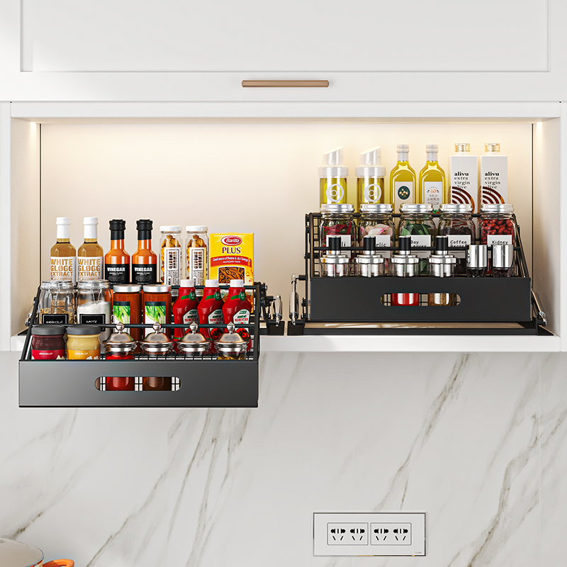 1Pc 3 Tier Pull Down Organizer - đánh giá và giá Food Storage Shelving