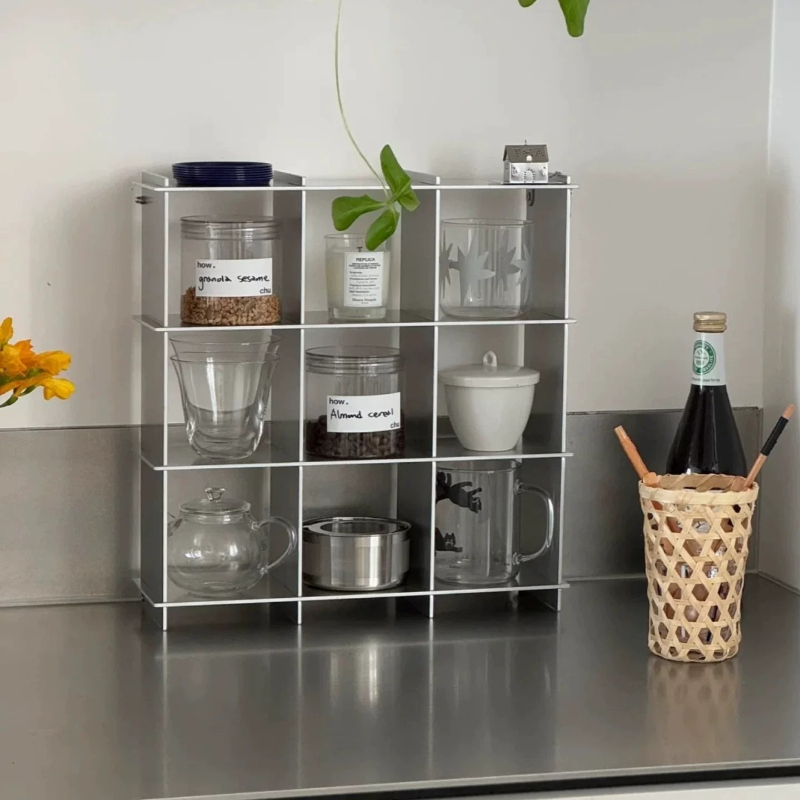 Minimalist Aluminum Alloy Coun - đánh giá và giá Food Storage Shelving