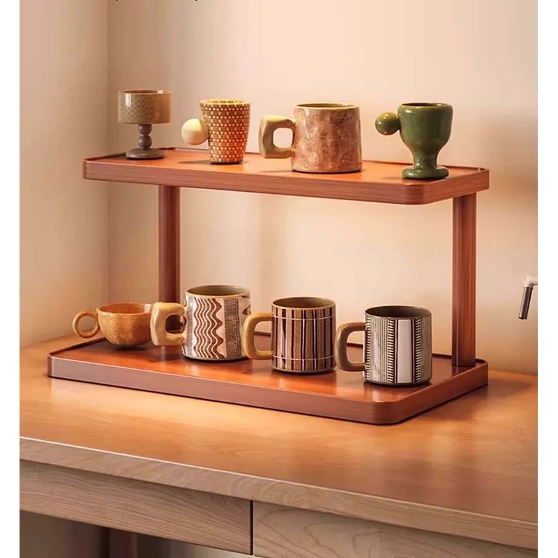 2-Tier Wooden Countertop Stora - đánh giá và giá Food Storage Shelving