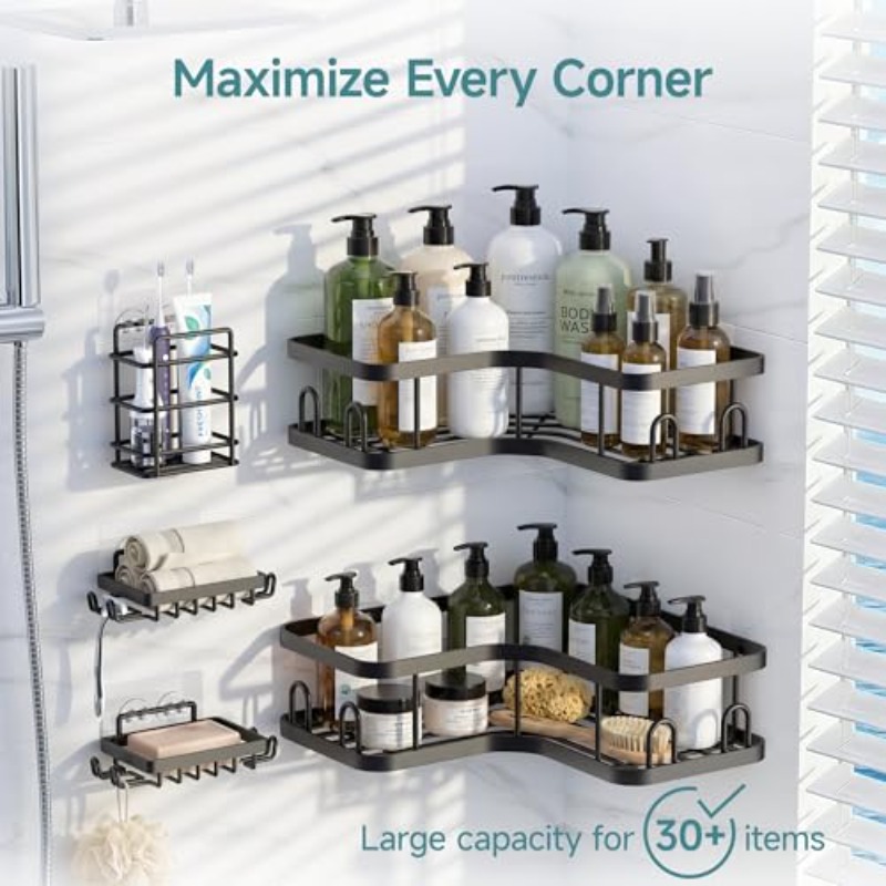 1Pcs/3Pcs/5Pcs Corner Shower S - đánh giá và giá Food Storage Shelving
