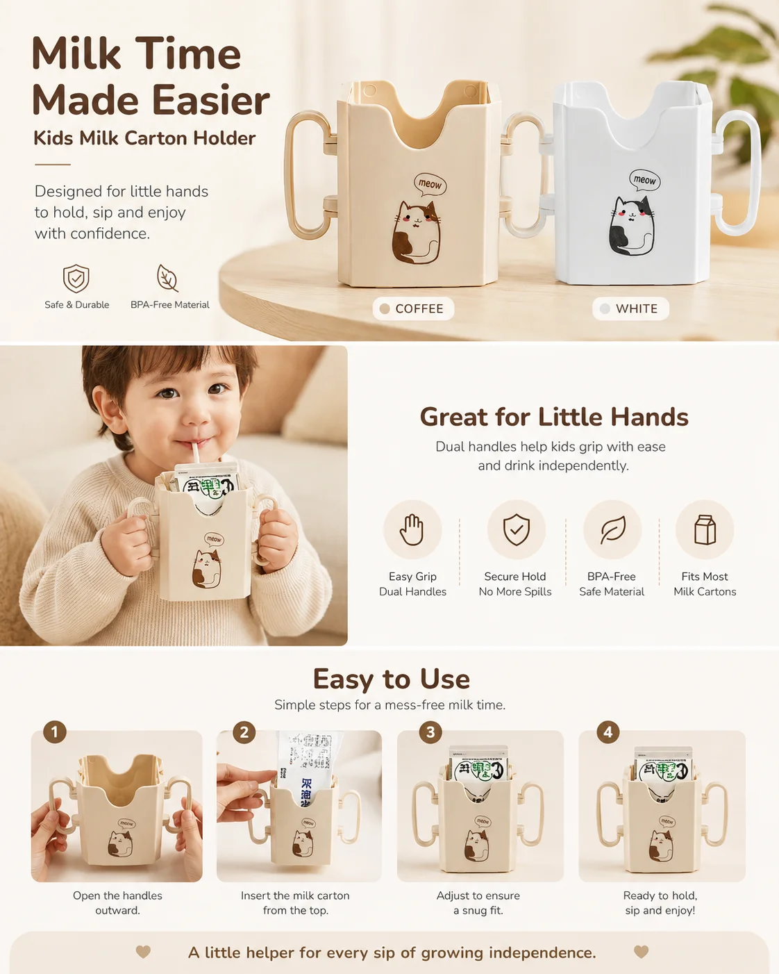 1pc Bottle Cup Milk Holder Adj - đánh giá và giá Food Storage Food Safety