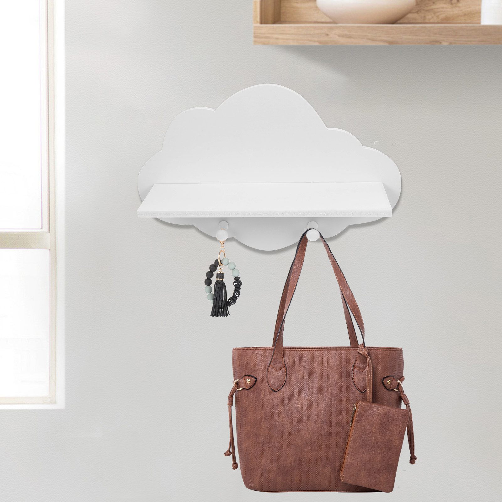 1Pcs Solid Wood Floating Shelf - đánh giá và giá Food Storage Plant