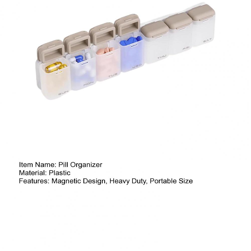 Magnetic Weekly Pill Organizer - đánh giá và giá Food Storage Management