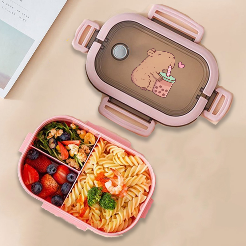 Capybara Bento Lunch Box Anime - đánh giá và giá Food Storage Cupboard