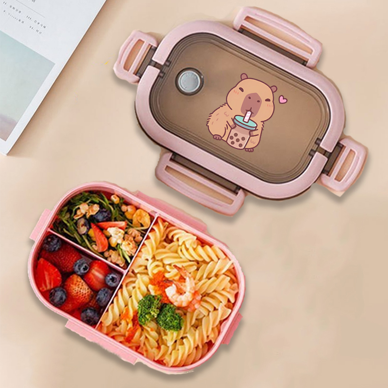 Capybara Bento Lunch Box Anime - đánh giá và giá Food Storage Cupboard