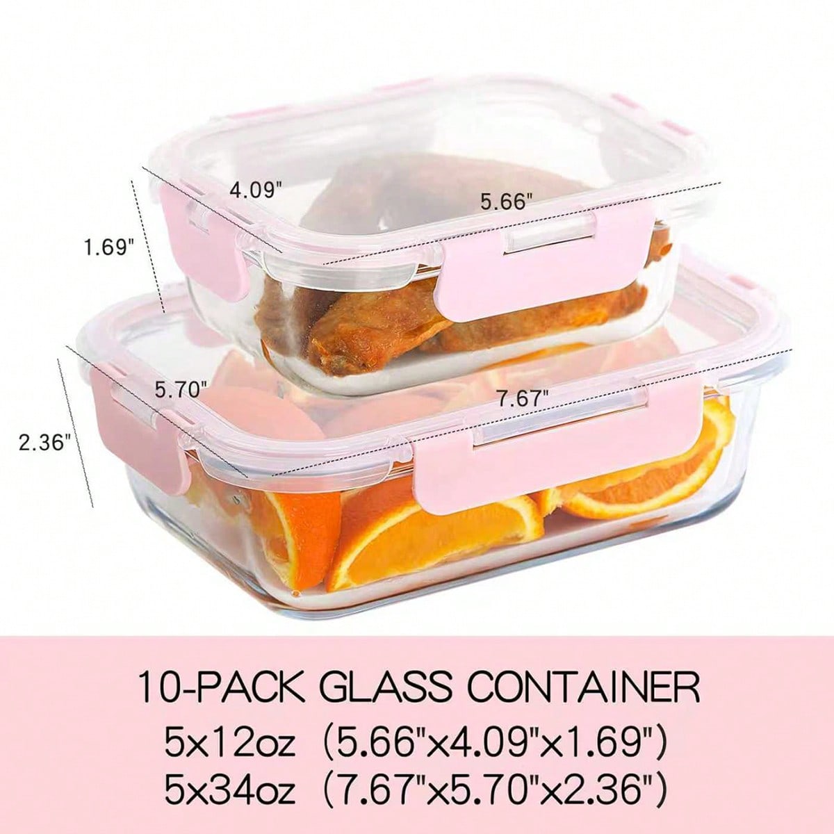 10 Pack Glass Meal Prep Contai - đánh giá và giá Food Storage Cupboard
