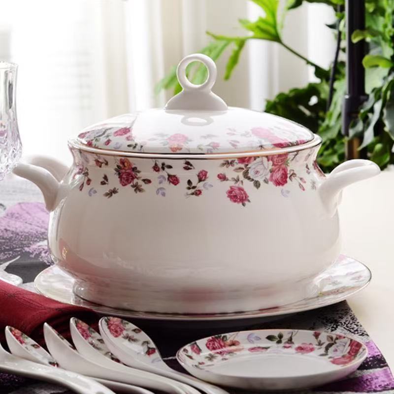 9 Inch, Bone China Tureen for  - đánh giá và giá Food Storage Plant