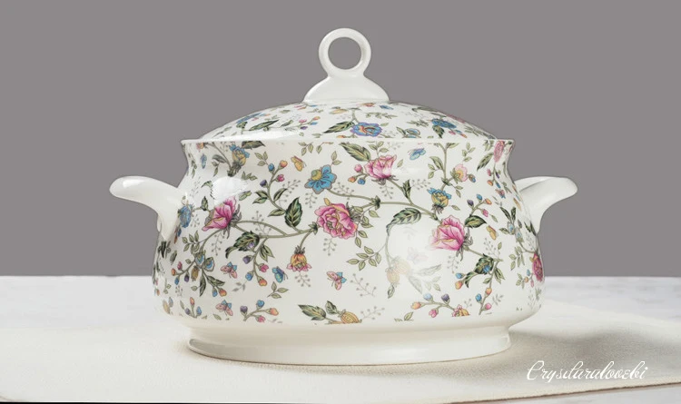 9 Inch, Bone China Tureen for  - đánh giá và giá Food Storage Plant