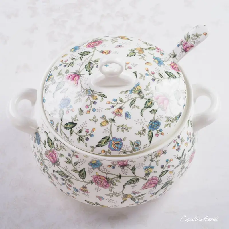 9 Inch, Bone China Tureen for  - đánh giá và giá Food Storage Plant
