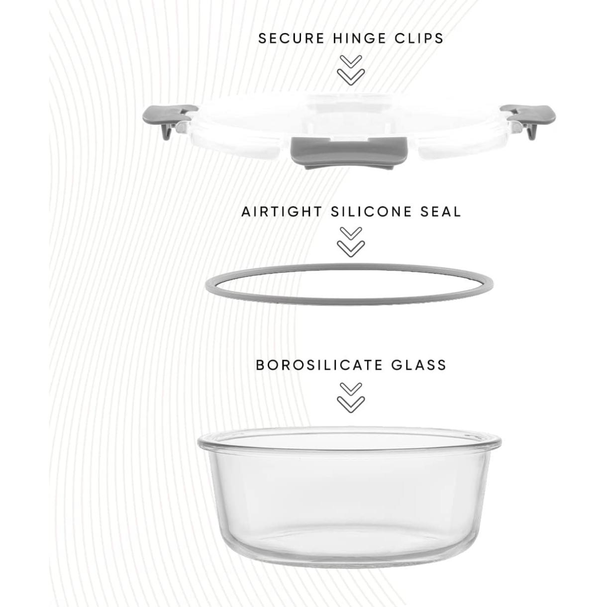 24pc Borosilicate Glass Storag - đánh giá và giá Food Storage Containers Tupperware