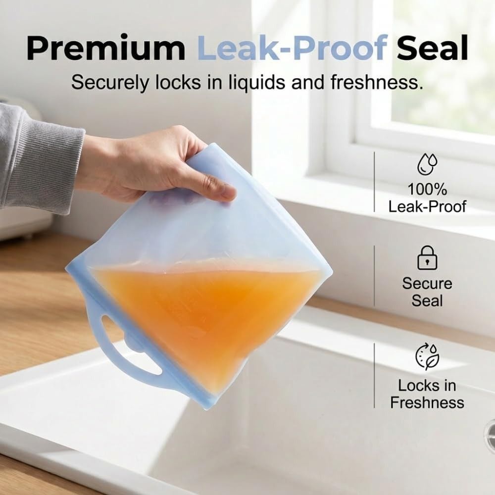 1500ml Food Storage Bags Leak- - đánh giá và giá Food Storage Ziploc