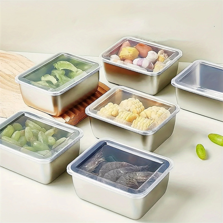 1/3/5pcs Stainless Steel Food  - đánh giá và giá Food Storage Cupboard