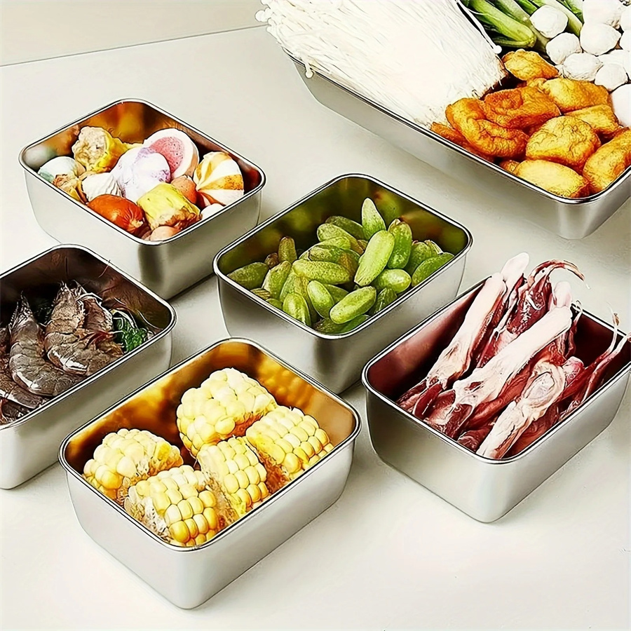 1/3/5pcs Stainless Steel Food  - đánh giá và giá Food Storage Cupboard