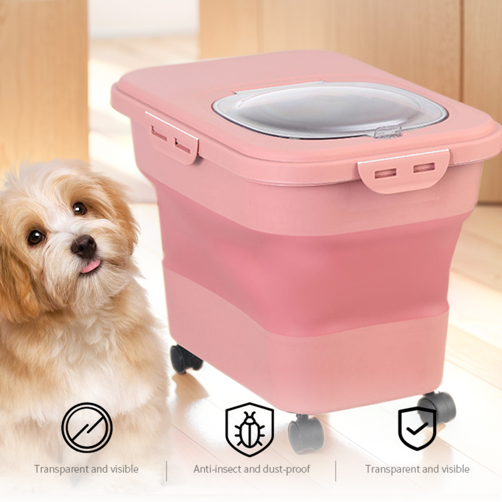 Collapsible Dry Cat Food Box 2 - đánh giá và giá Food Storage Cupboard