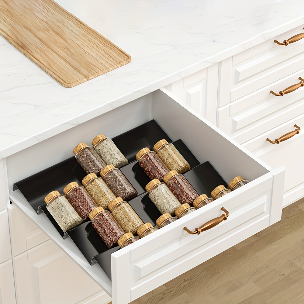 6pcs Expandable Spice Drawer O - đánh giá và giá Food Storage Shelving